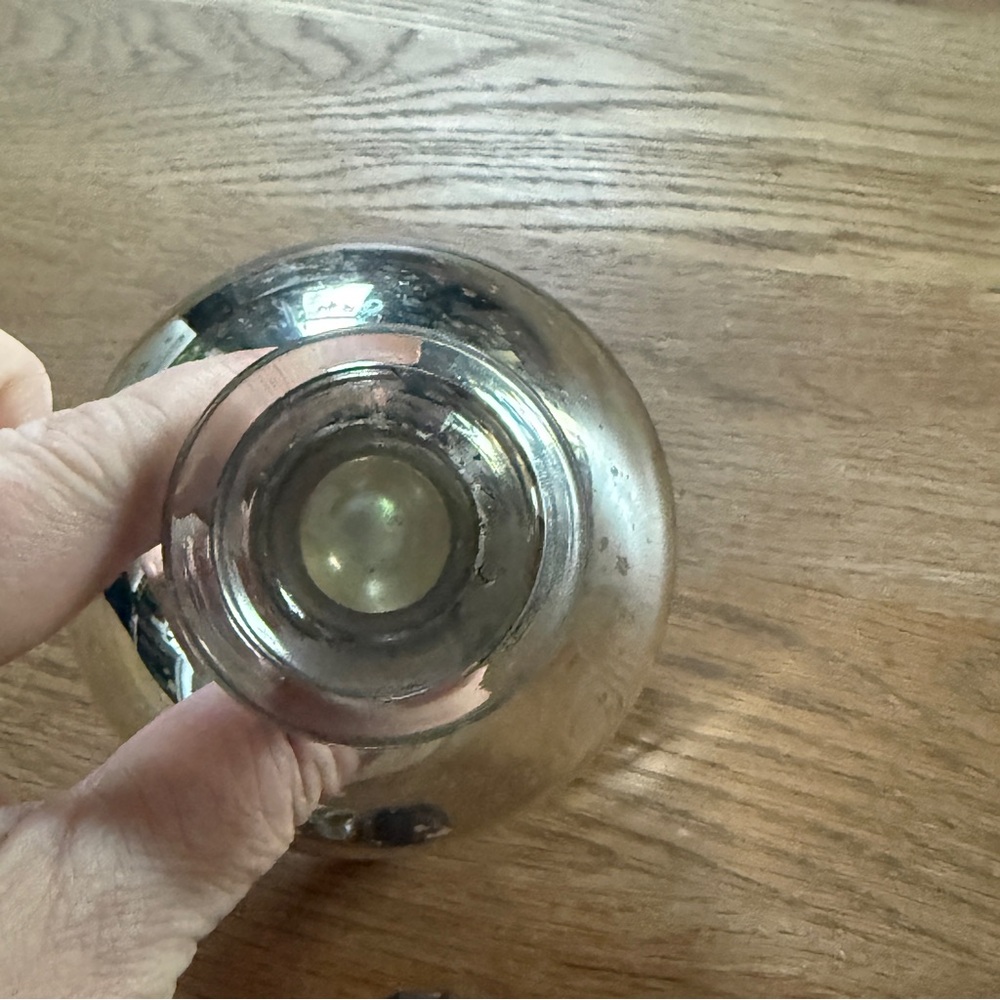 West Elm Silver Glass Decanter with Crystal Stopper - Picture 6 of 7